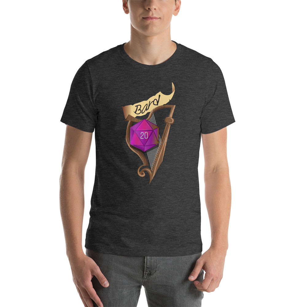 Bard Fantasy RPG D20 Character Class Unisex T-Shirt