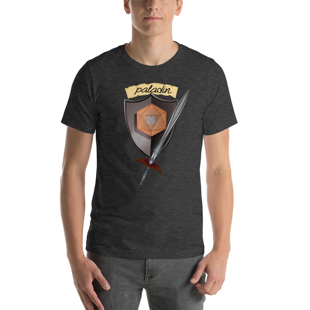 Paladin Fantasy RPG D20 Character Class Unisex T-Shirt