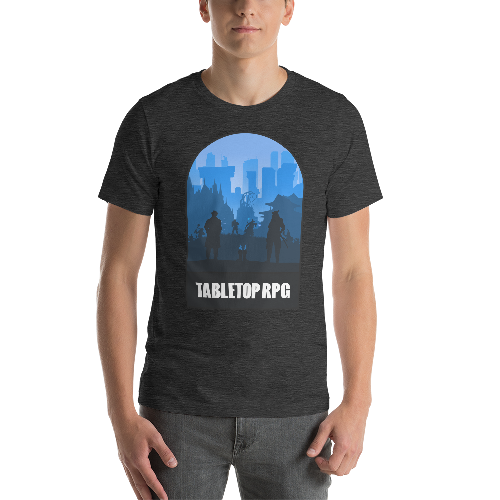 Tabletop RPG (Blue) Board Game Mechanic Unisex T-Shirt