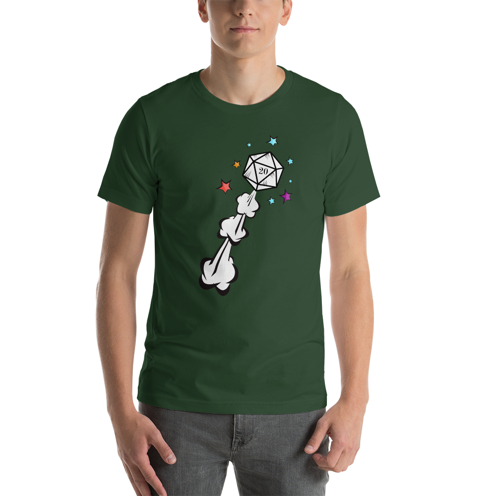 D20 Dice Explosion Dungeon RPG Unisex T-Shirt