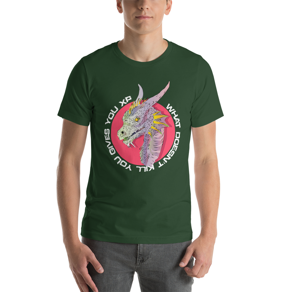 What Doesn't Kill You Gives You XP Dragon RPG Unisex T-Shirt