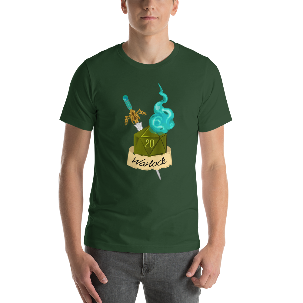 Warlock Fantasy RPG D20 Character Class Unisex T-Shirt
