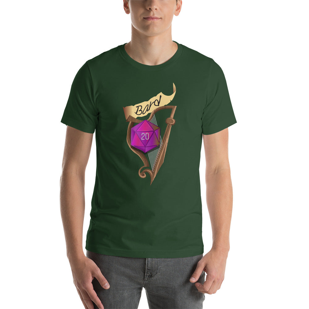 Bard Fantasy RPG D20 Character Class Unisex T-Shirt