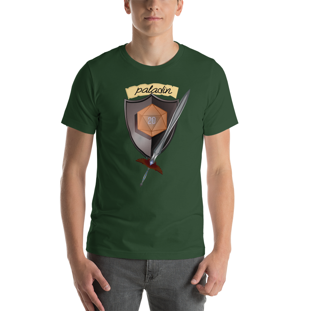 Paladin Fantasy RPG D20 Character Class Unisex T-Shirt