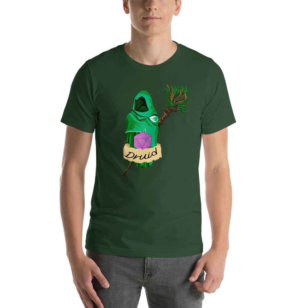 Druid Fantasy RPG D20 Character Class Unisex T-Shirt