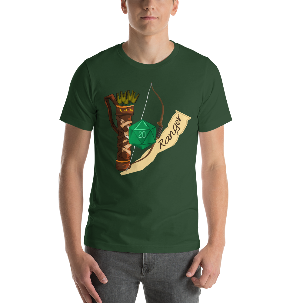 Ranger Fantasy RPG D20 Character Class Unisex T-Shirt