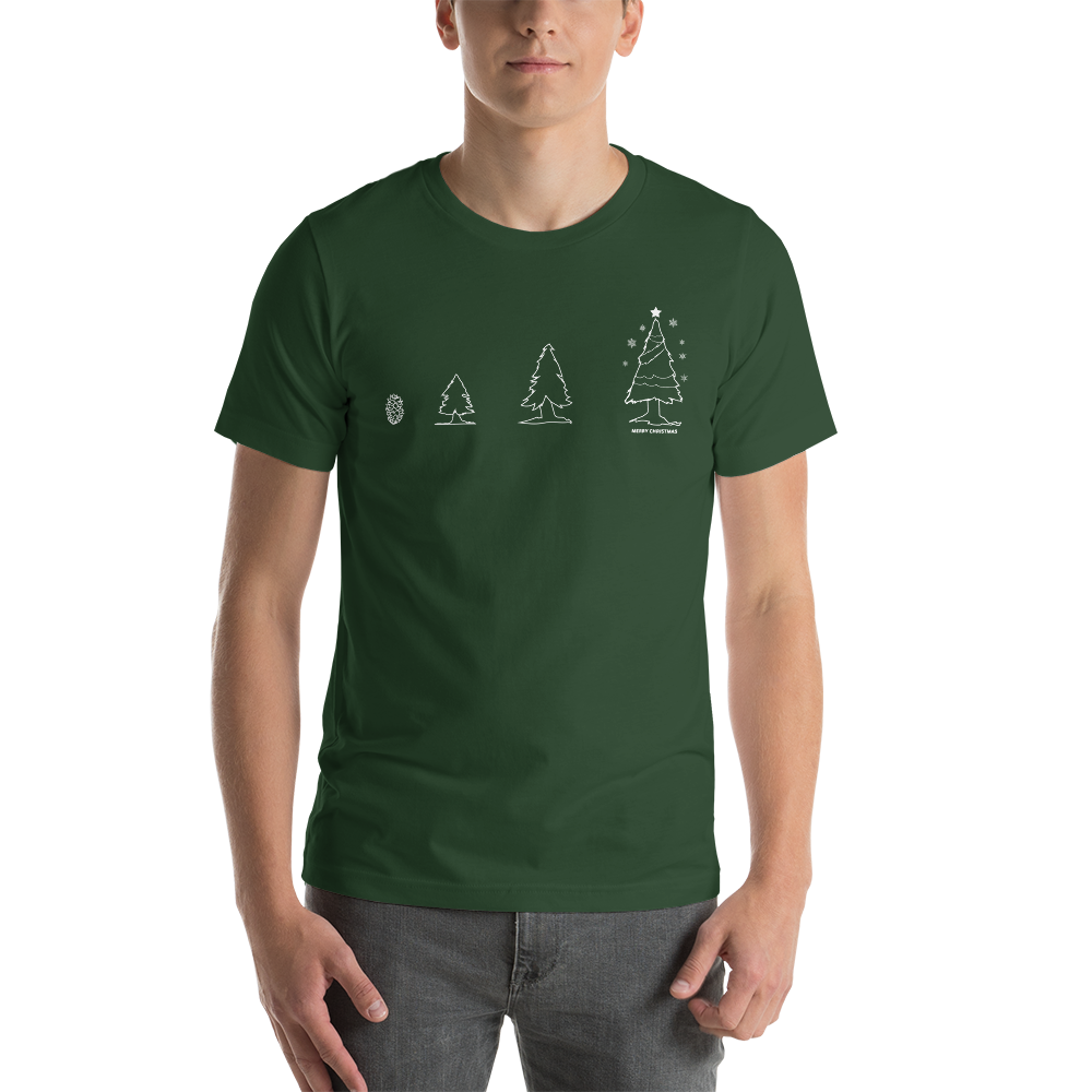 Photosynthesis Christmas Tree Evolution Festive Unisex T-Shirt