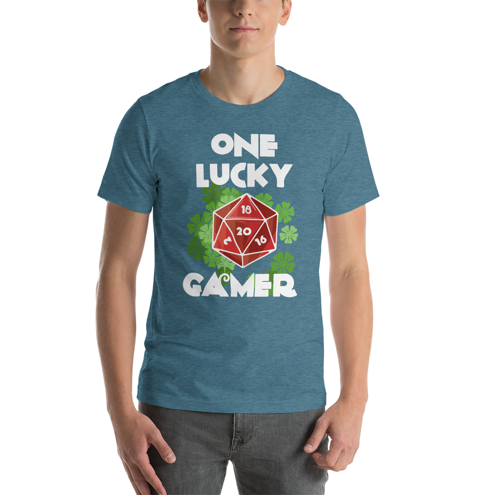 One Lucky Gamer Saint Patrick's Day D20 Dungeon RPG Unisex T-shirt