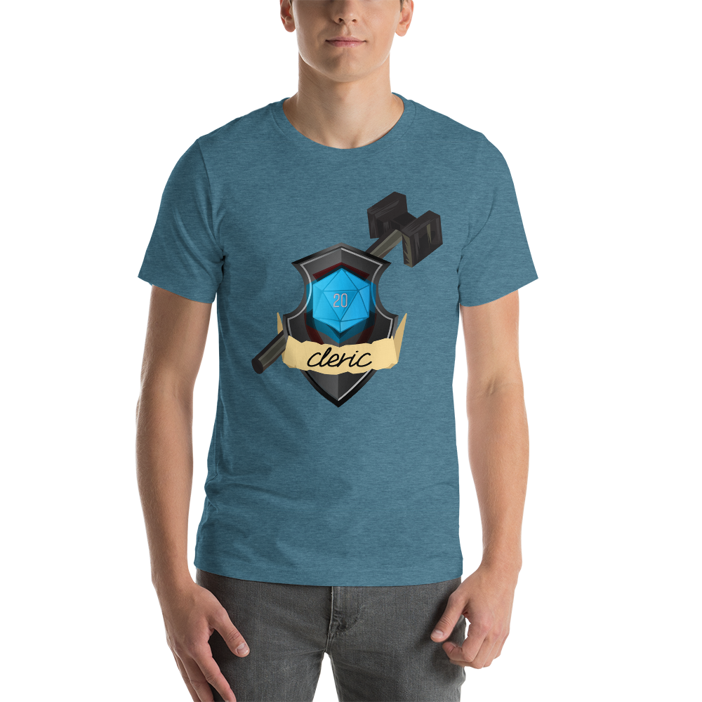 Cleric Fantasy RPG D20 Character Class Unisex T-Shirt