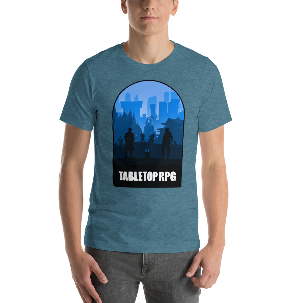 Tabletop RPG (Blue) Board Game Mechanic Unisex T-Shirt