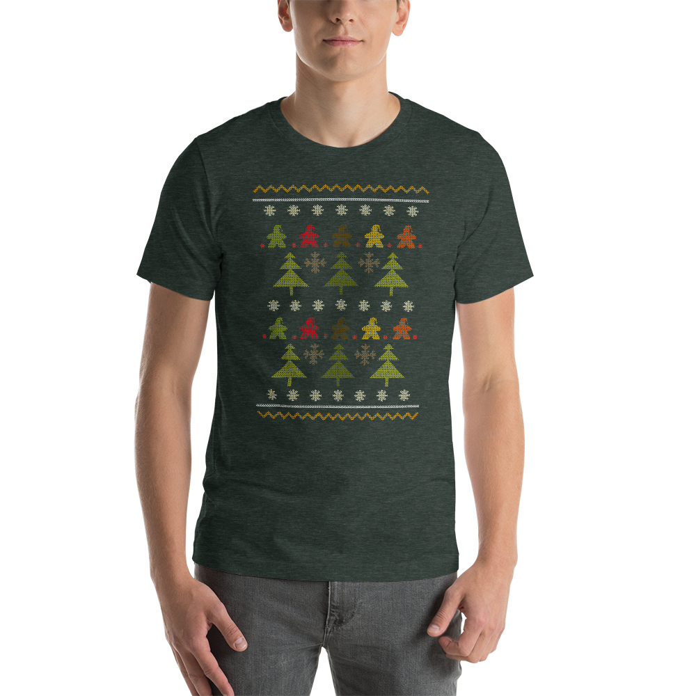 Meeple Christmas Sweater Festive Unisex T-Shirt