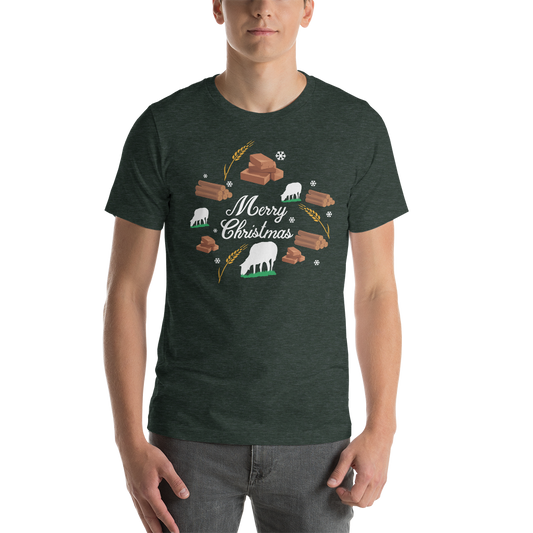 Merry Christmas Catan Resource Festive Unisex T-Shirt