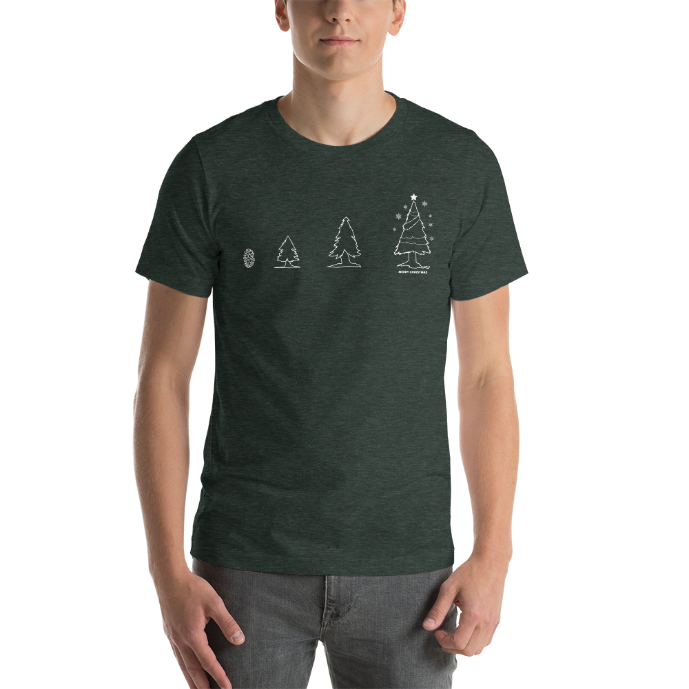 Photosynthesis Christmas Tree Evolution Festive Unisex T-Shirt