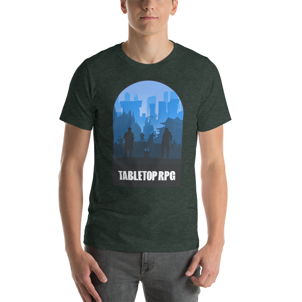 Tabletop RPG (Blue) Board Game Mechanic Unisex T-Shirt