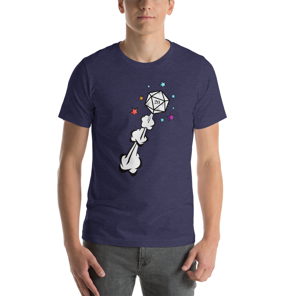 D20 Dice Explosion Dungeon RPG Unisex T-Shirt