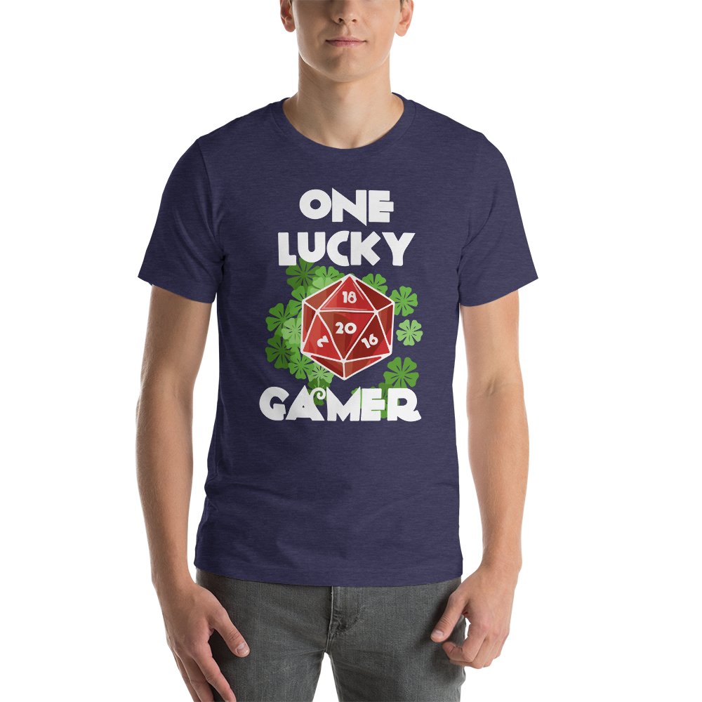 One Lucky Gamer Saint Patrick's Day D20 Dungeon RPG Unisex T-shirt
