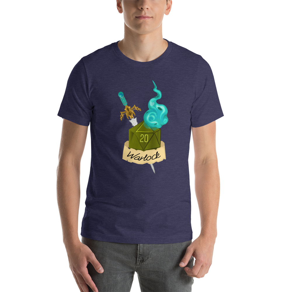 Warlock Fantasy RPG D20 Character Class Unisex T-Shirt