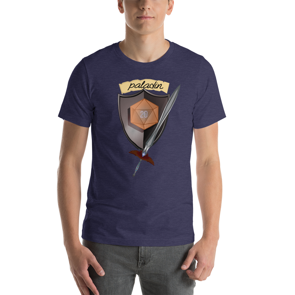 Paladin Fantasy RPG D20 Character Class Unisex T-Shirt