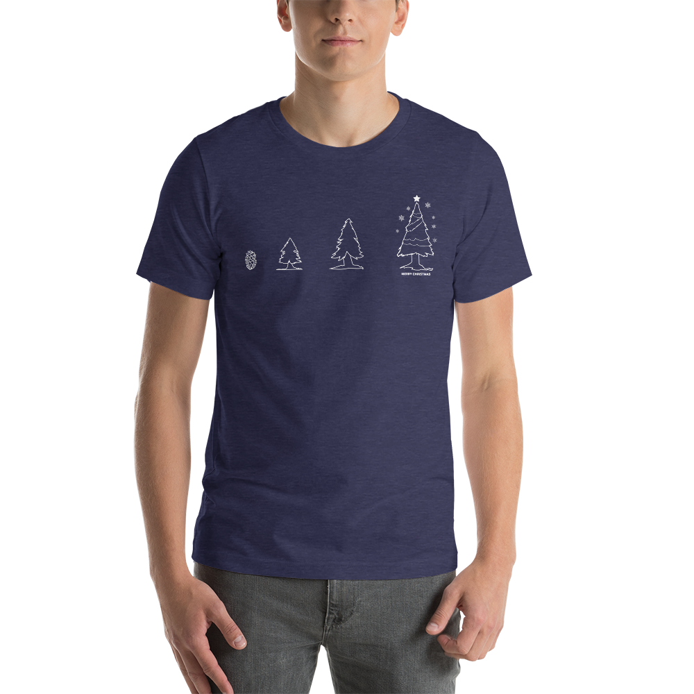 Photosynthesis Christmas Tree Evolution Festive Unisex T-Shirt