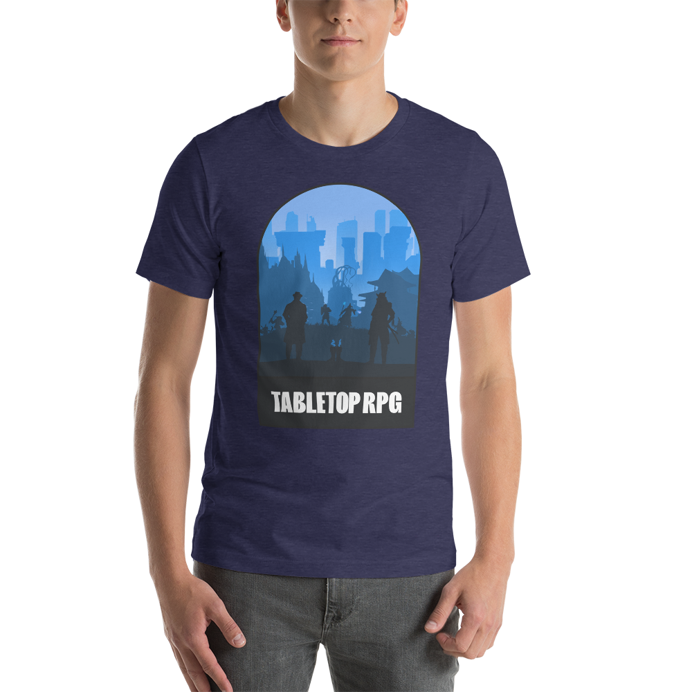 Tabletop RPG (Blue) Board Game Mechanic Unisex T-Shirt