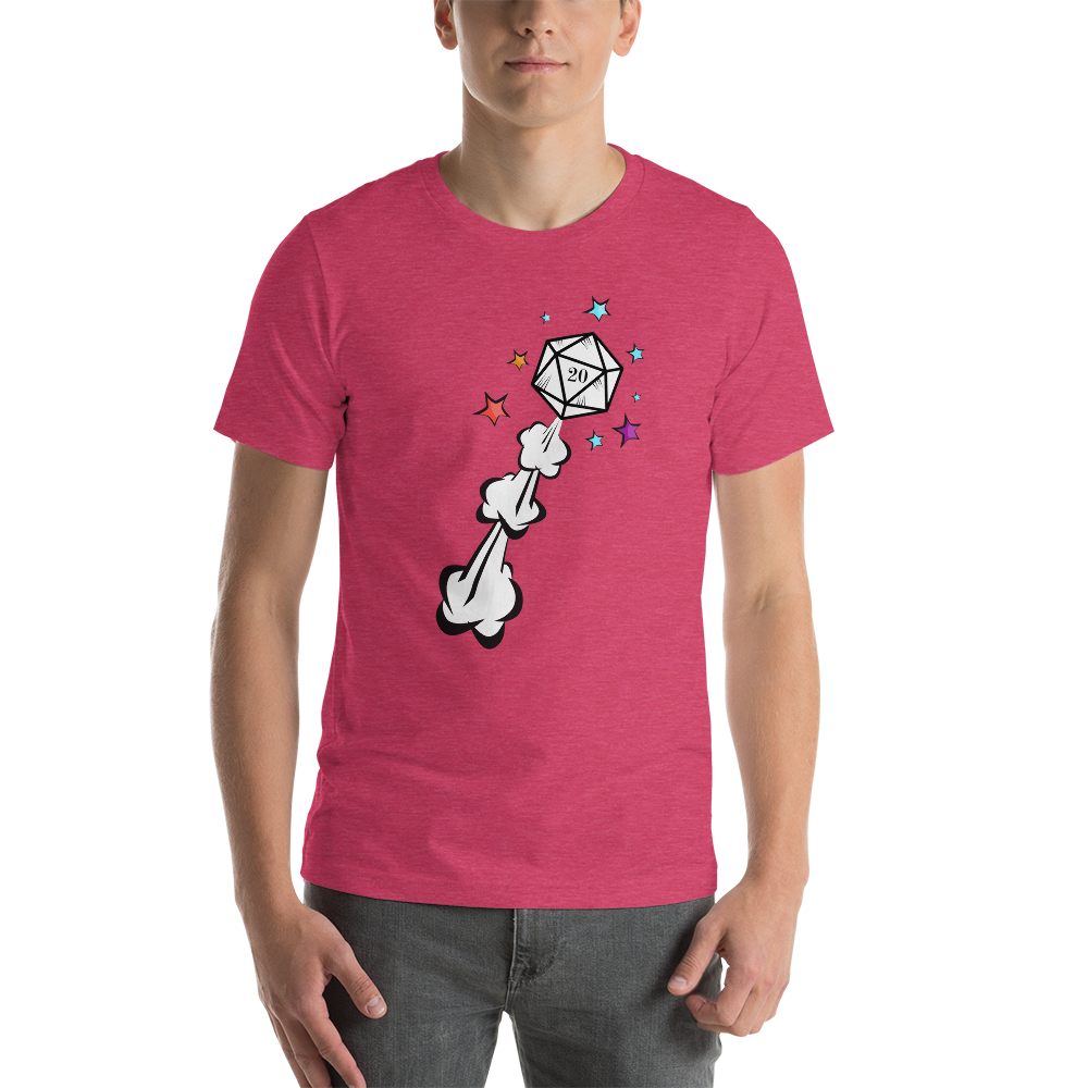 D20 Dice Explosion Dungeon RPG Unisex T-Shirt