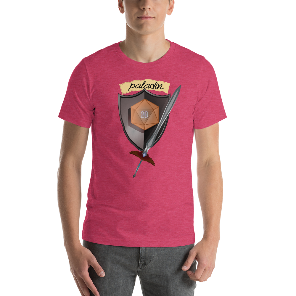 Paladin Fantasy RPG D20 Character Class Unisex T-Shirt