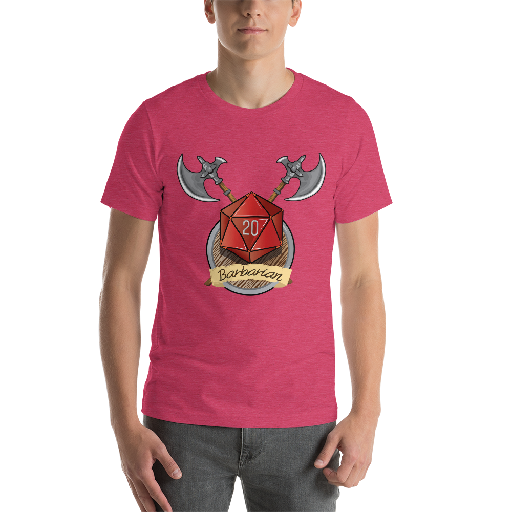 Barbarian Fantasy RPG D20 Character Class Unisex T-Shirt