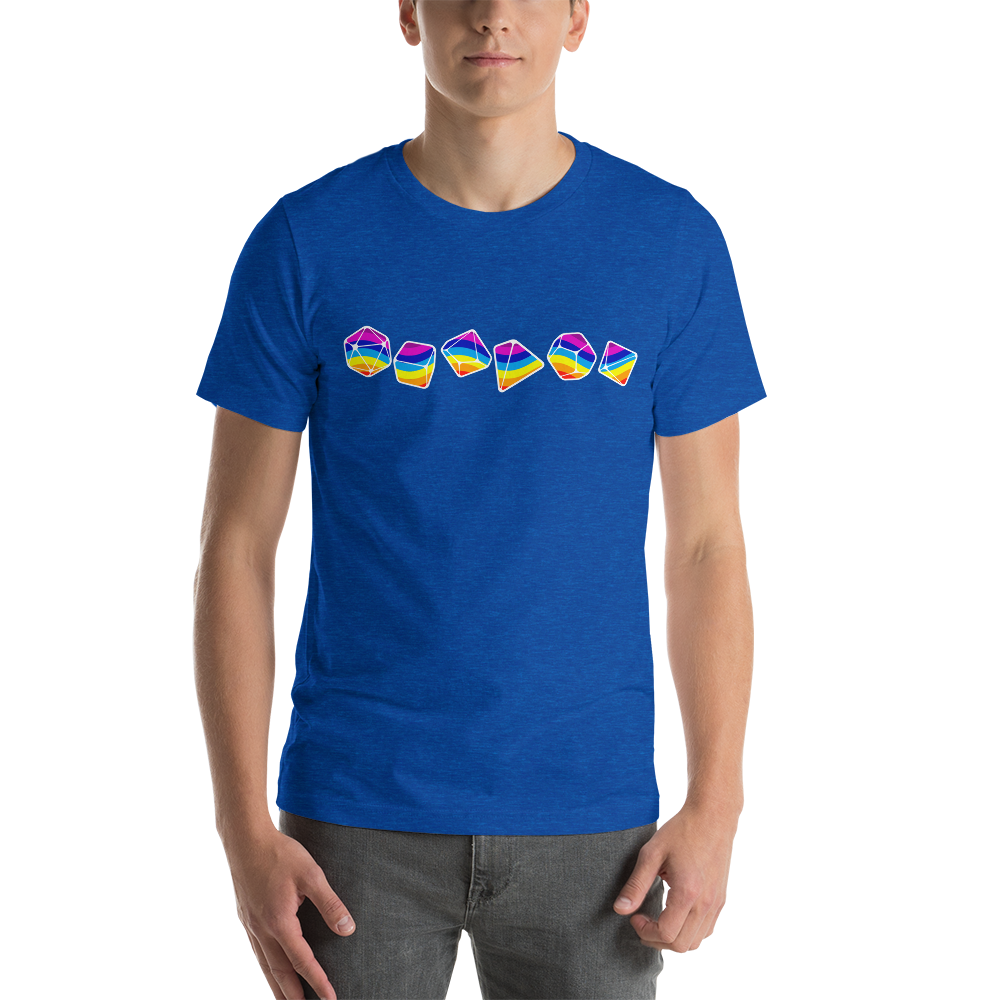 Rainbow LGBT Pride Dice Dungeon RPG Unisex T-Shirt