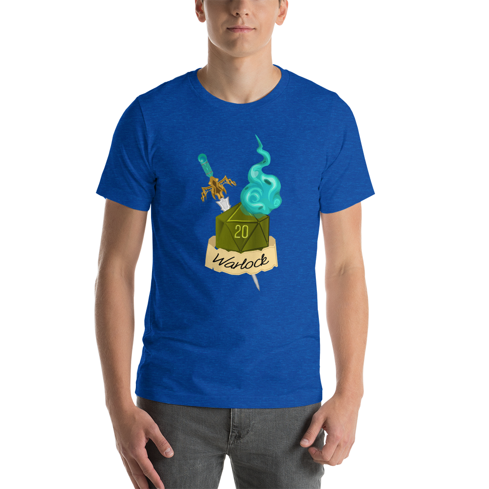 Warlock Fantasy RPG D20 Character Class Unisex T-Shirt