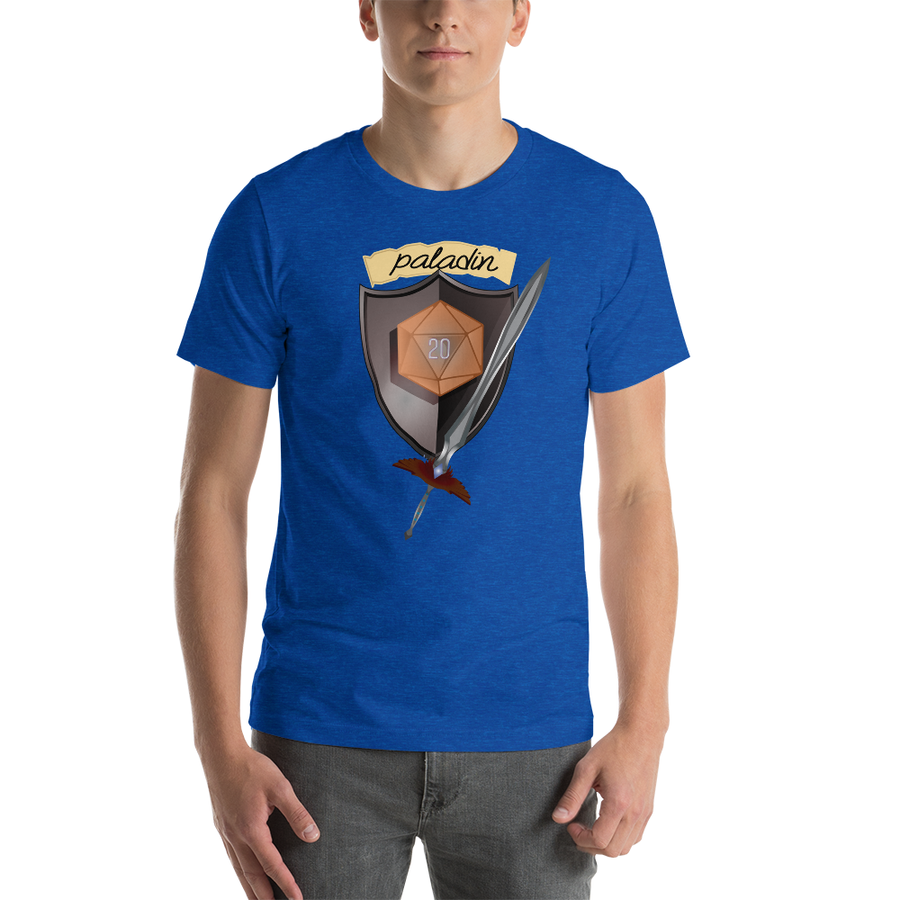Paladin Fantasy RPG D20 Character Class Unisex T-Shirt