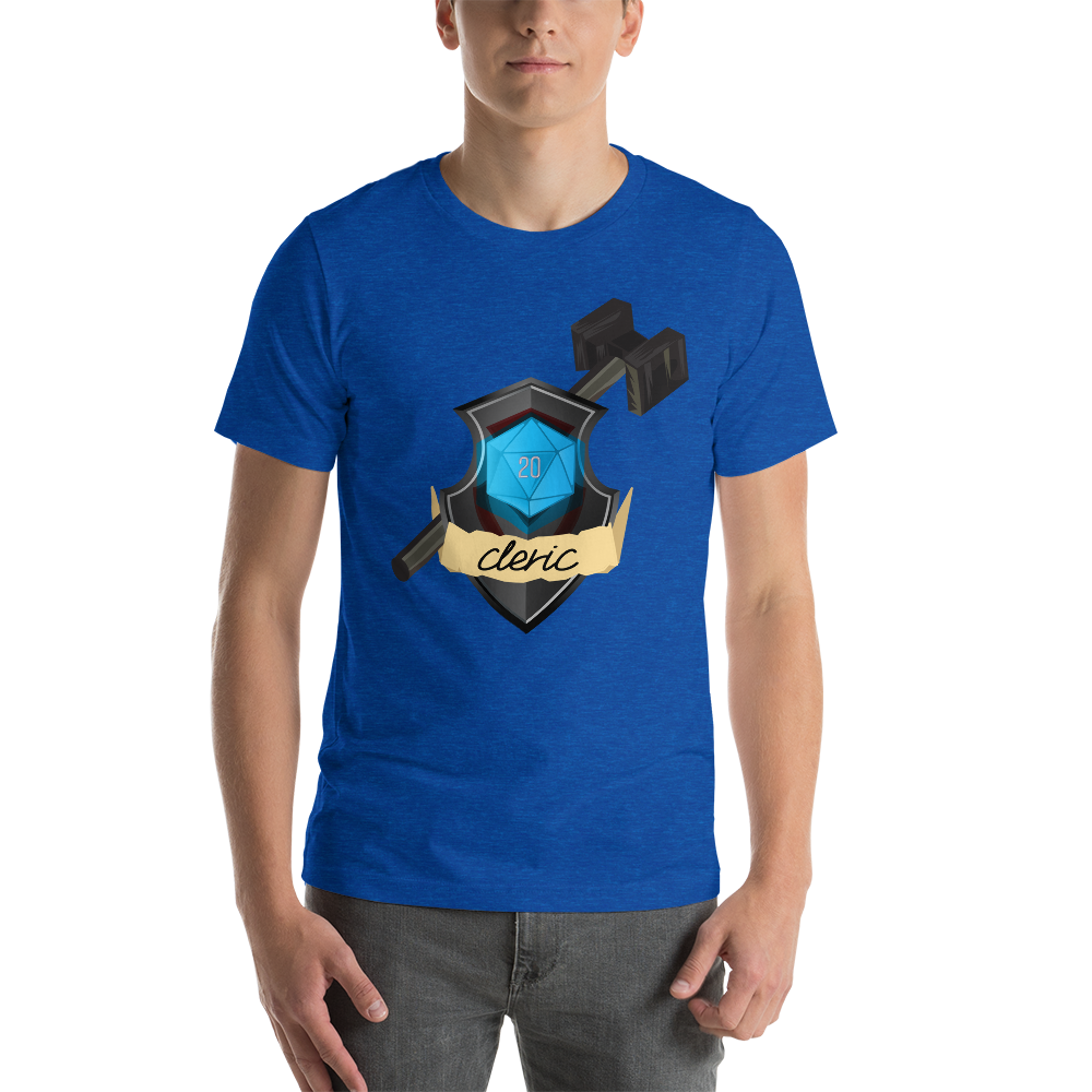 Cleric Fantasy RPG D20 Character Class Unisex T-Shirt