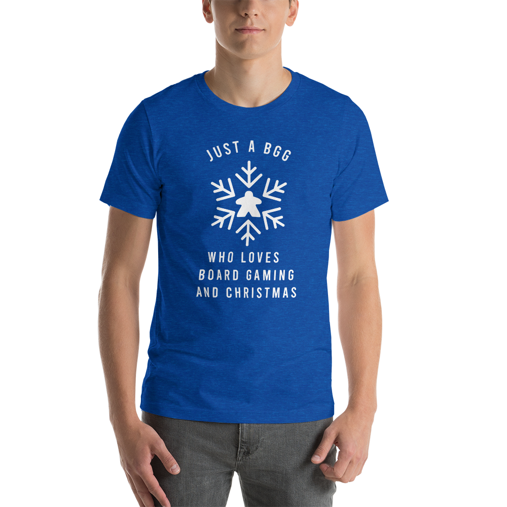 Just a BGG Who Loves Board Gaming And Christmas Festive Unisex T-Shirt