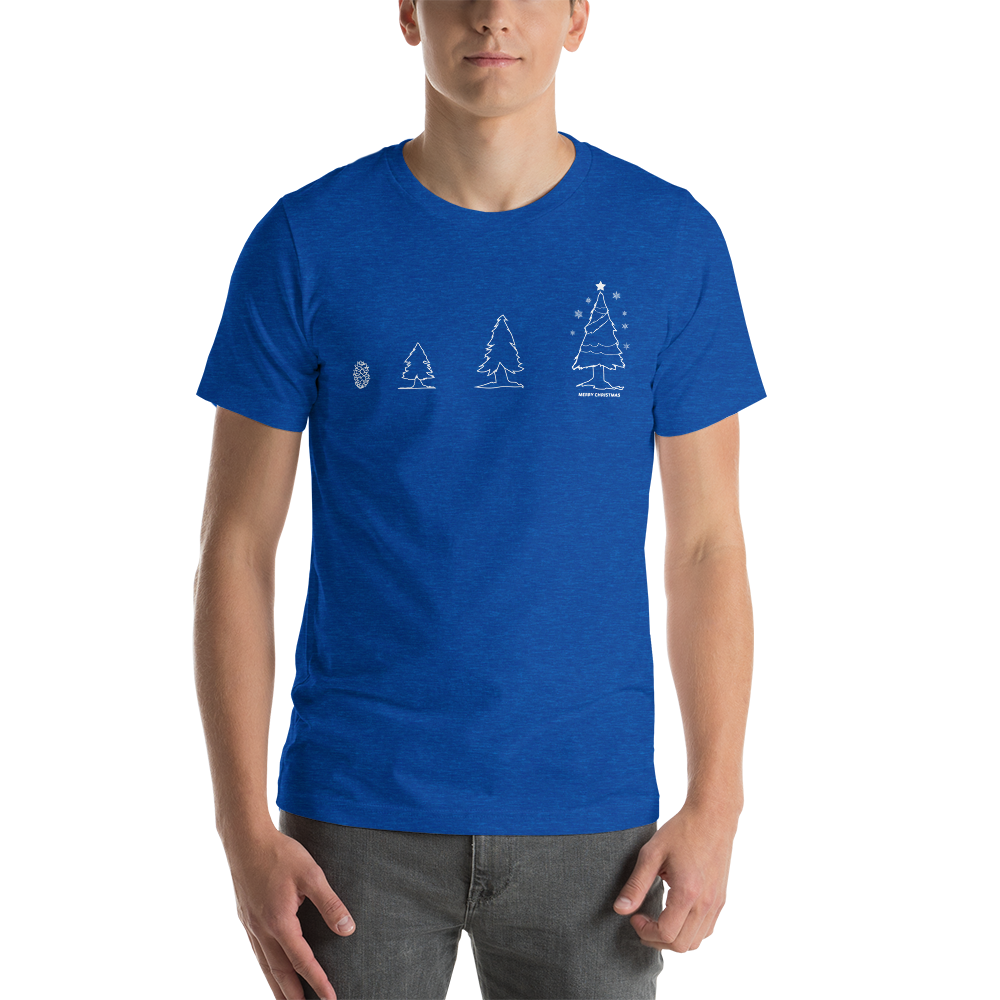 Photosynthesis Christmas Tree Evolution Festive Unisex T-Shirt