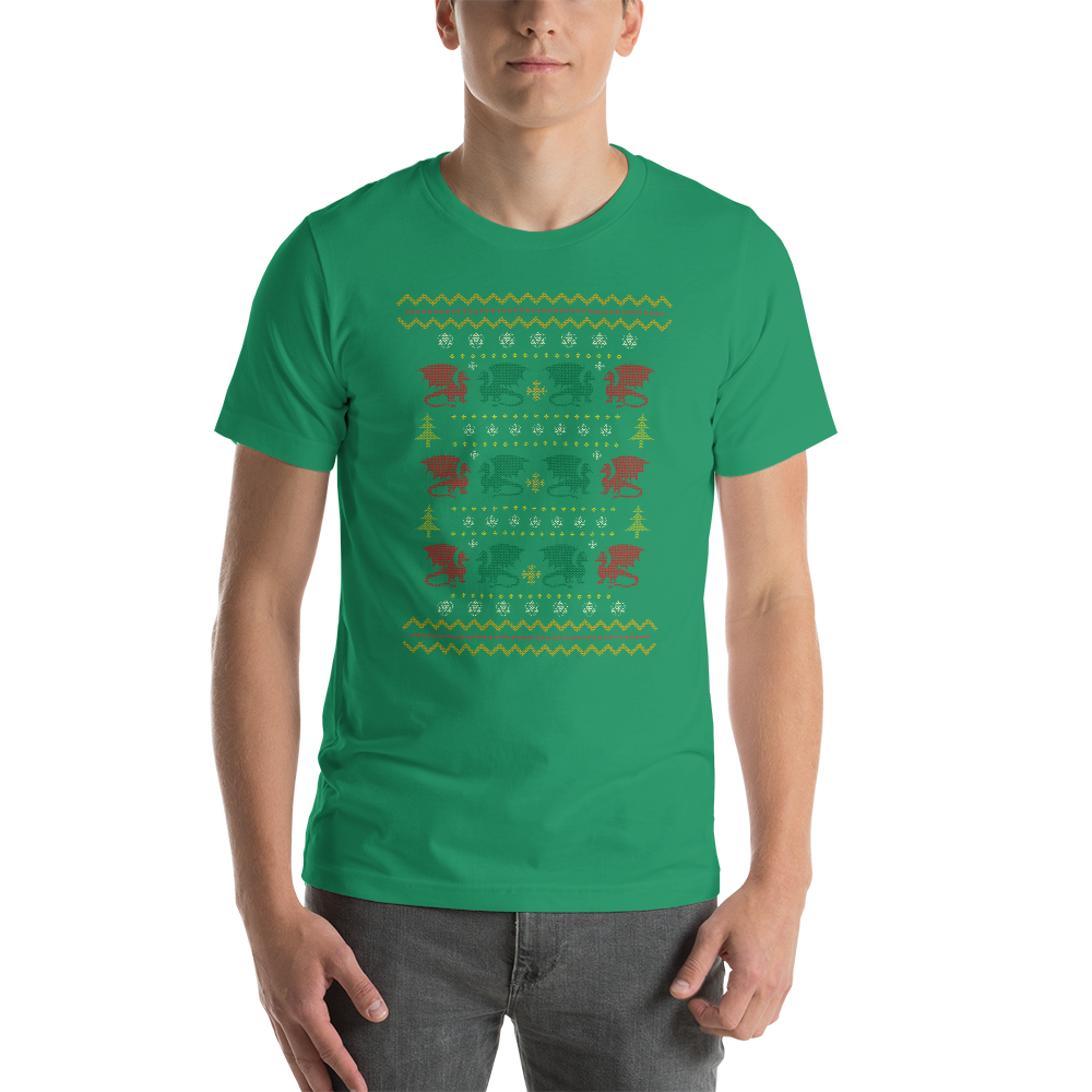Dragon Festive Sweater Christmas Dungeon RPG Unisex T-Shirt