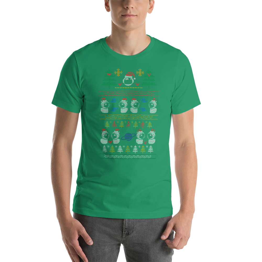 Astronaut Festive Sweater Christmas Unisex T-Shirt