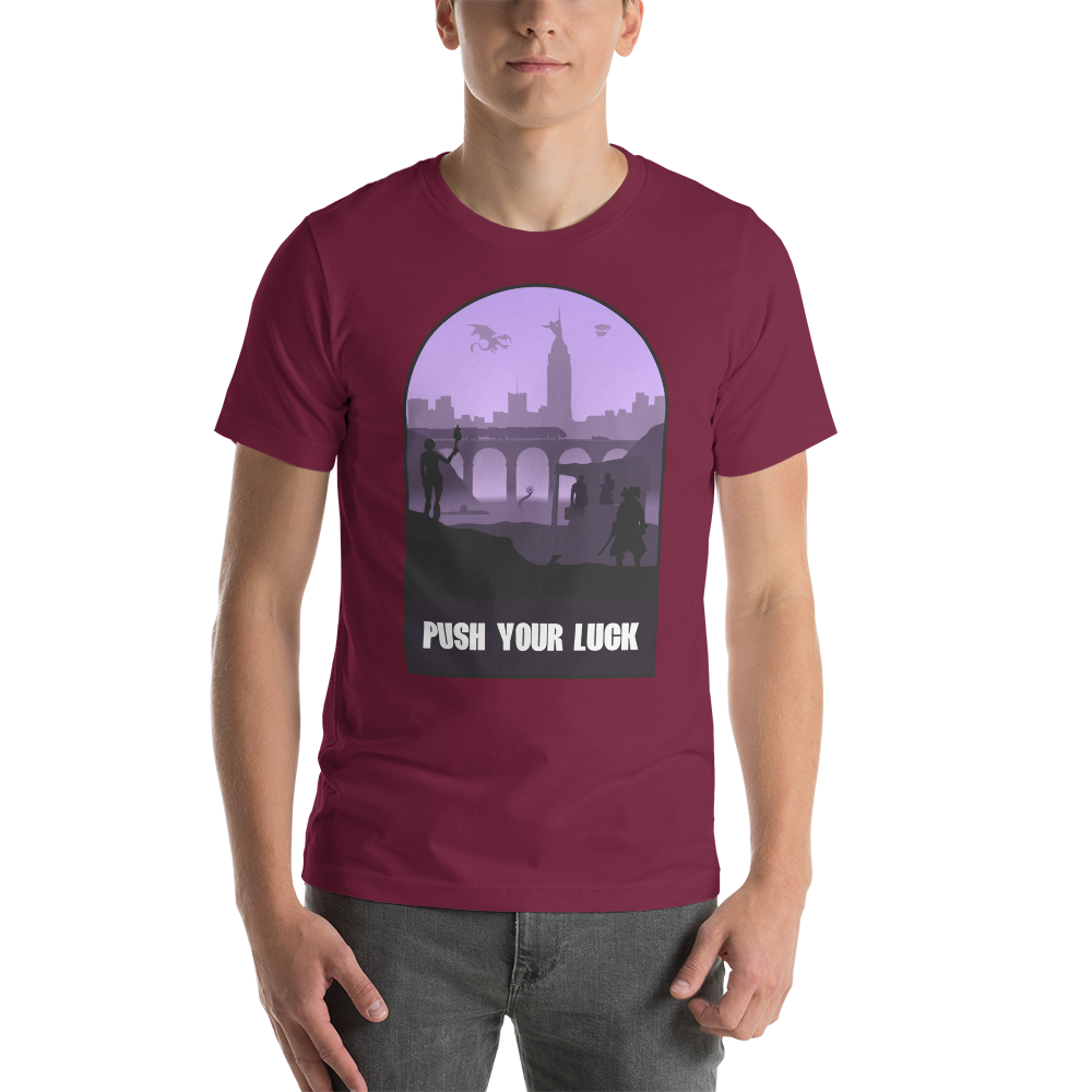 Push Your Luck Board Game Mechanic Unisex T-Shirt