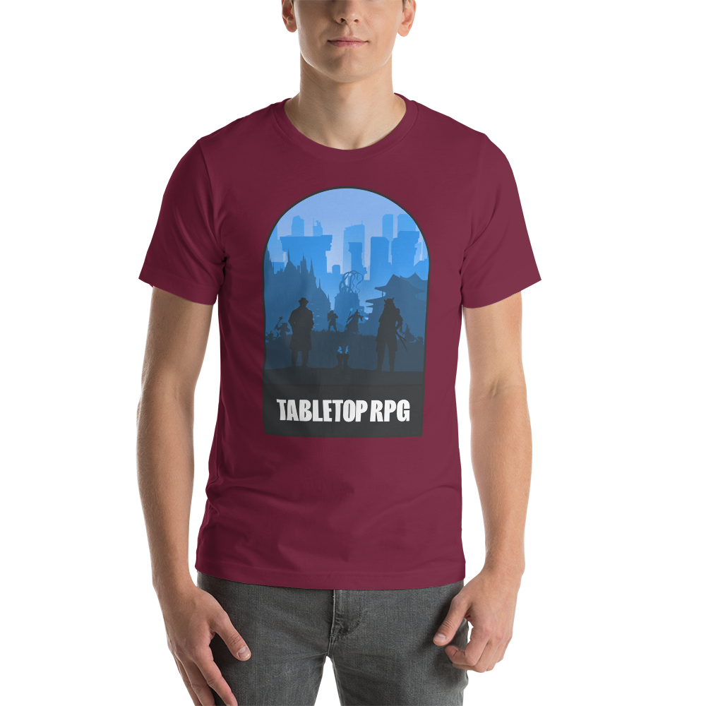 Tabletop RPG (Blue) Board Game Mechanic Unisex T-Shirt