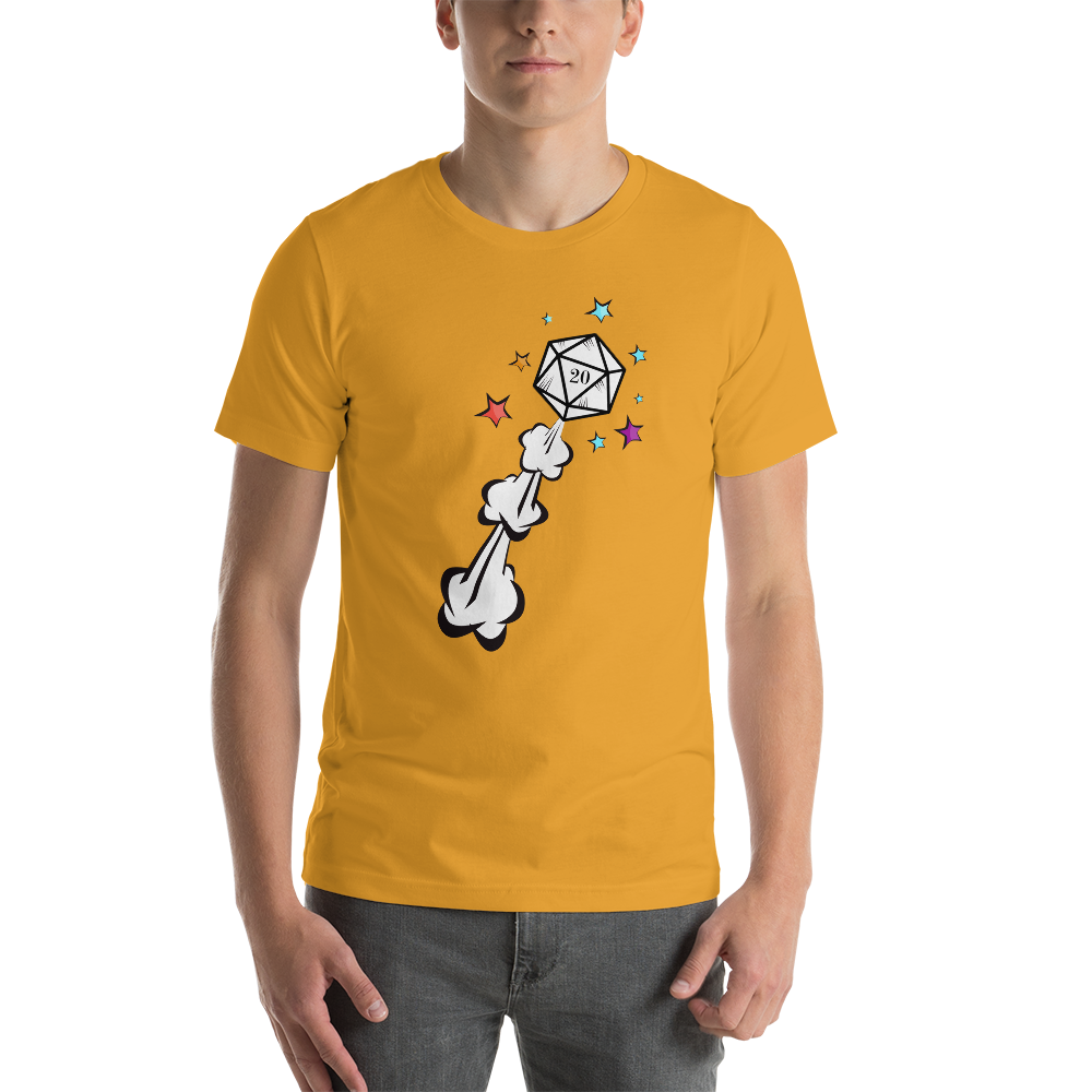 D20 Dice Explosion Dungeon RPG Unisex T-Shirt