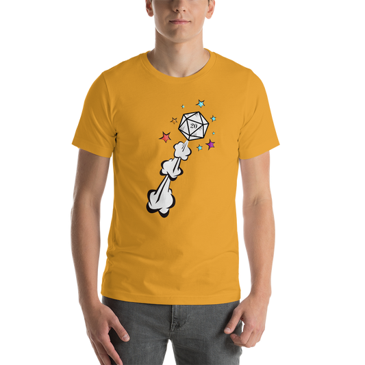 D20 Dice Explosion Dungeon RPG Unisex T-Shirt