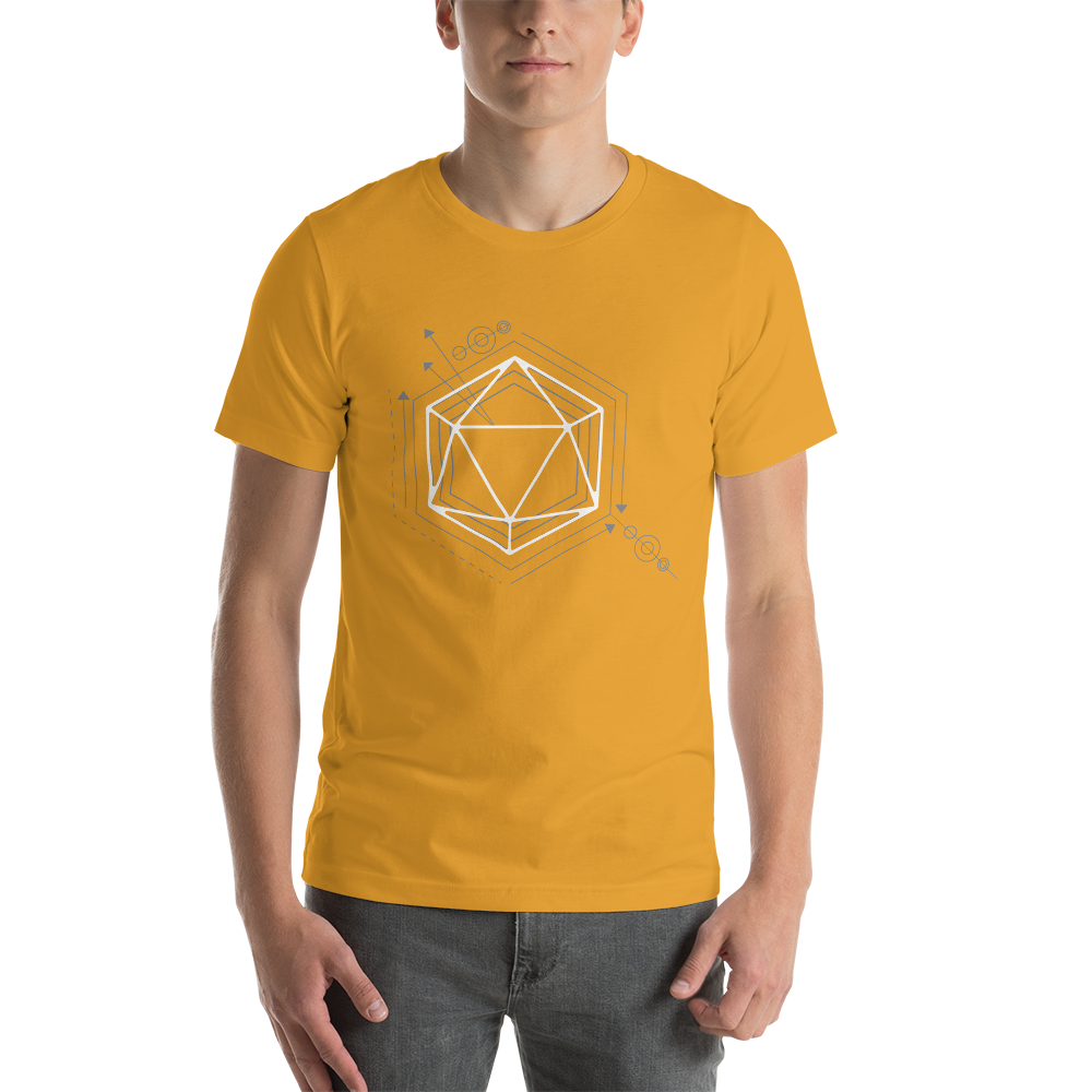 D20 Da Vinci Dice Dungeon RPG Unisex T-Shirt