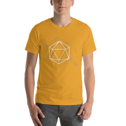 D20 Da Vinci Dice Dungeon RPG Unisex T-Shirt