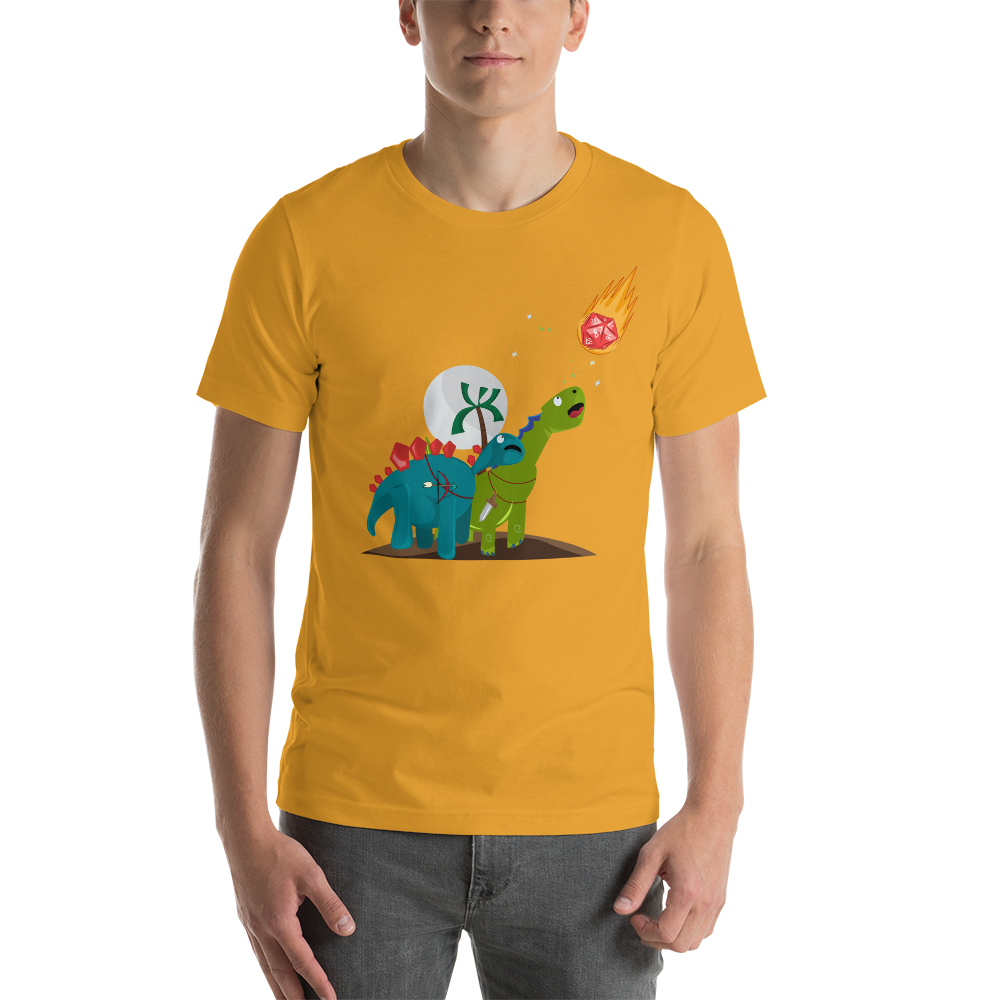 Dinosaur D20 Crit Hit Dungeon RPG Unisex T-Shirt