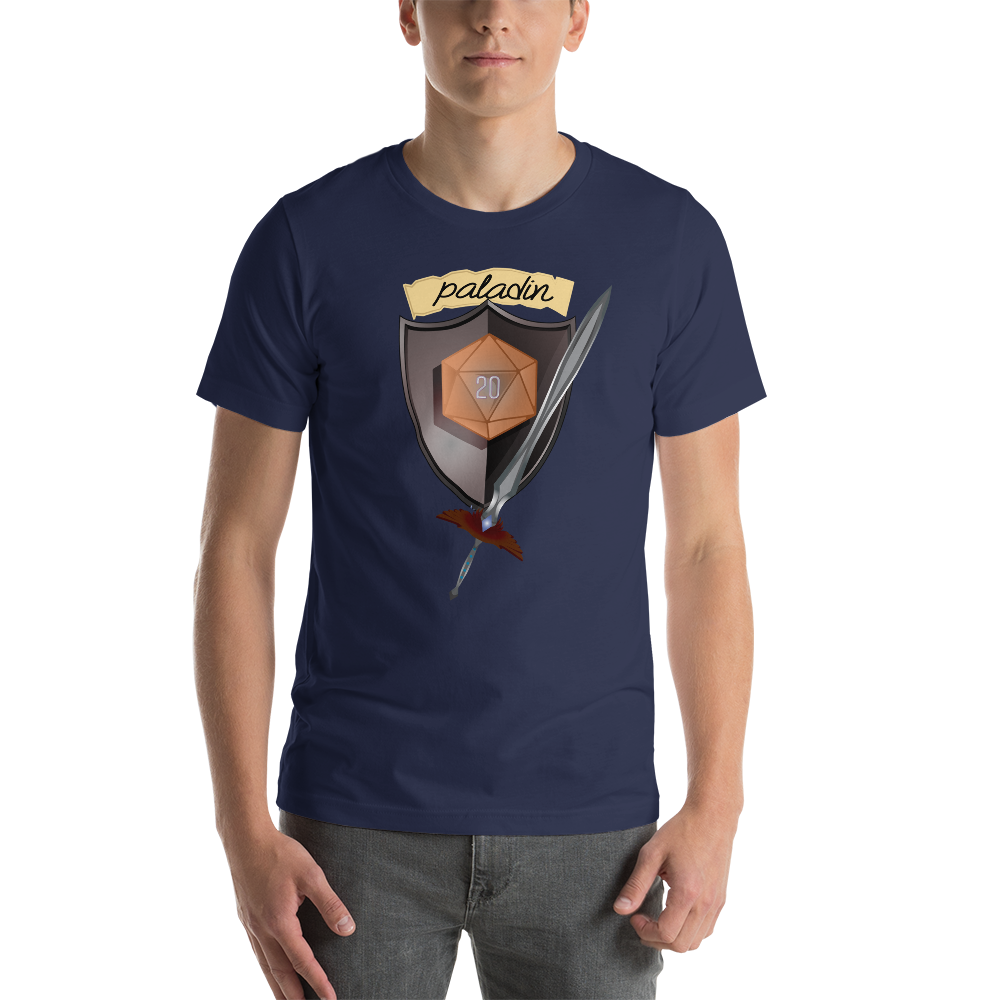 Paladin Fantasy RPG D20 Character Class Unisex T-Shirt