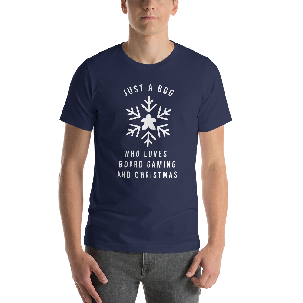 Just a BGG Who Loves Board Gaming And Christmas Festive Unisex T-Shirt