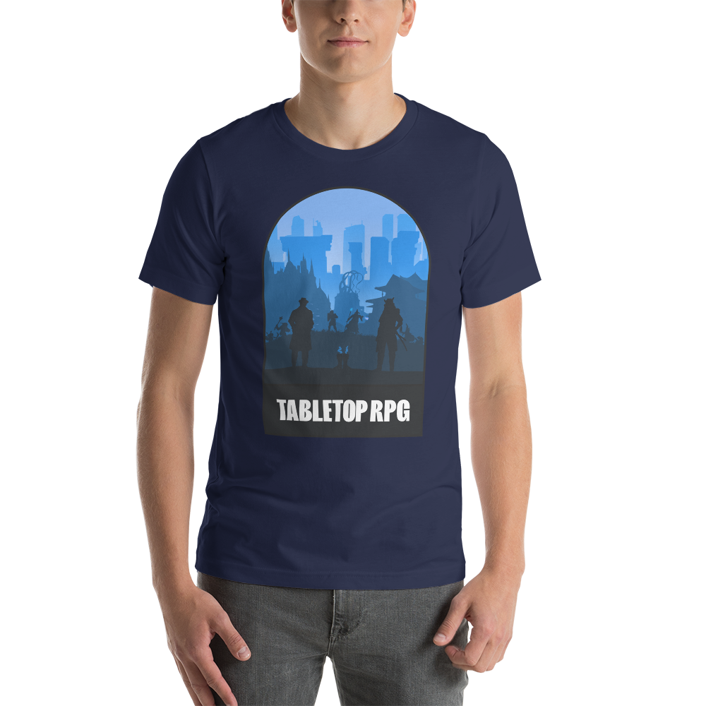 Tabletop RPG (Blue) Board Game Mechanic Unisex T-Shirt