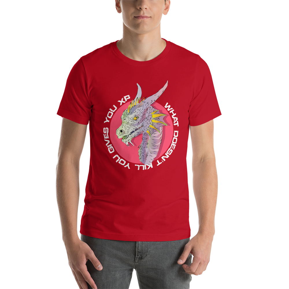 What Doesn't Kill You Gives You XP Dragon RPG Unisex T-Shirt