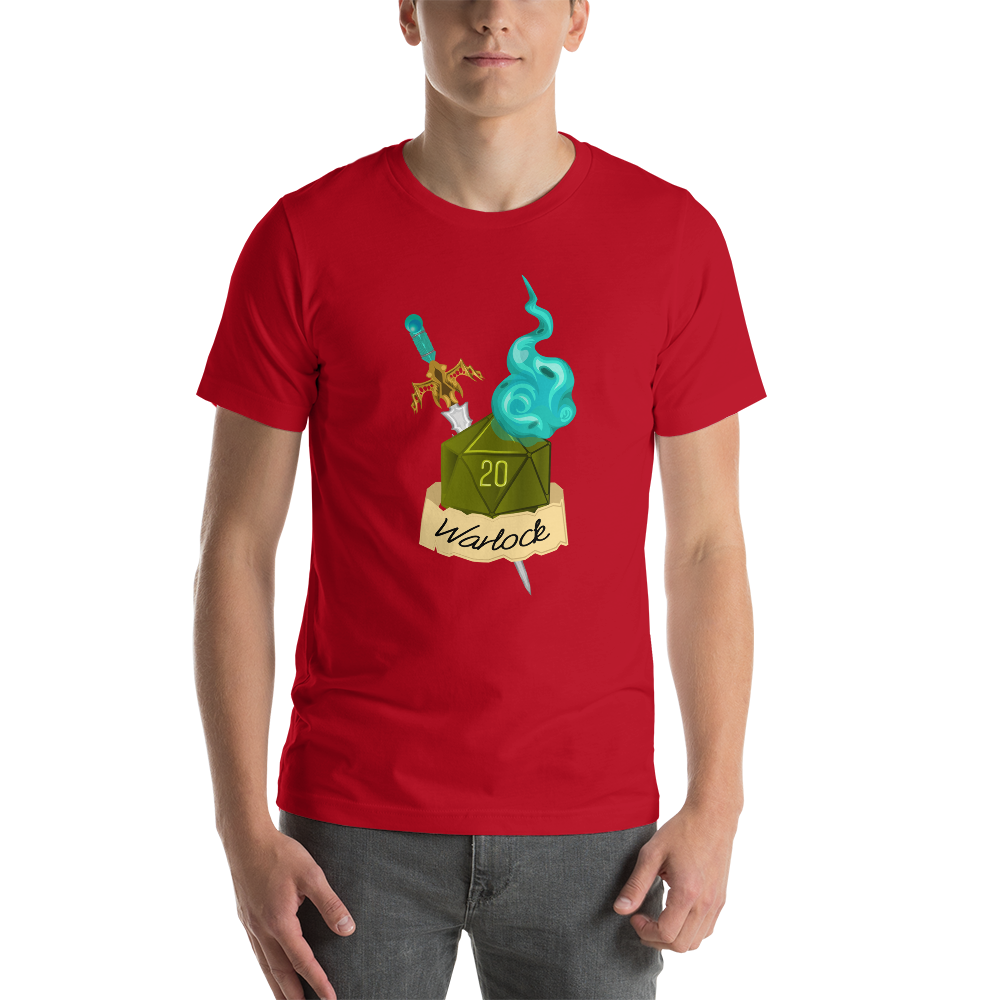Warlock Fantasy RPG D20 Character Class Unisex T-Shirt