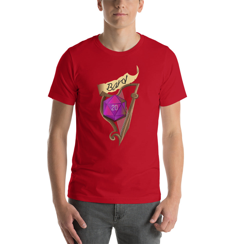 Bard Fantasy RPG D20 Character Class Unisex T-Shirt
