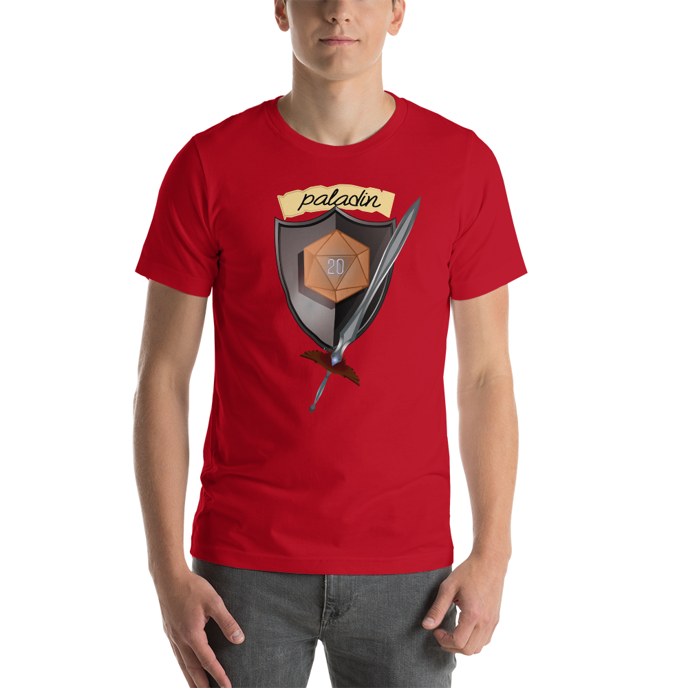Paladin Fantasy RPG D20 Character Class Unisex T-Shirt