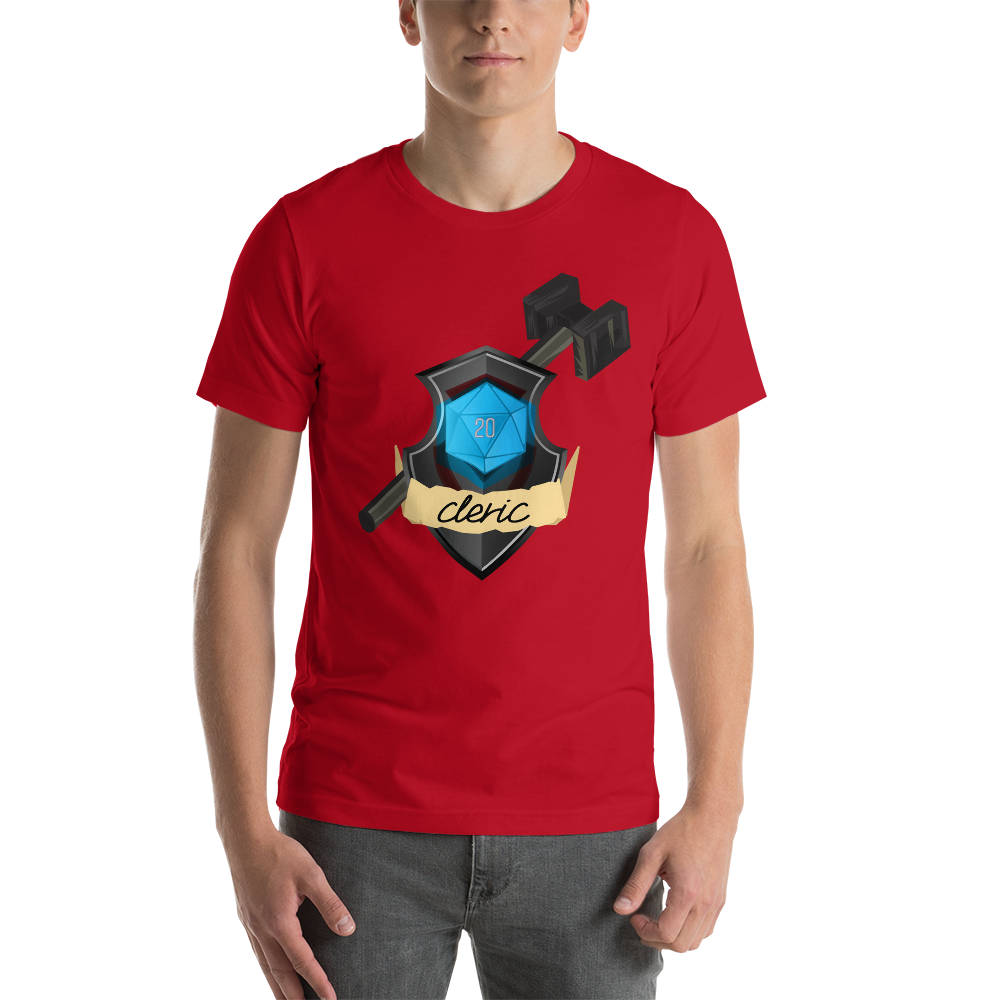 Cleric Fantasy RPG D20 Character Class Unisex T-Shirt